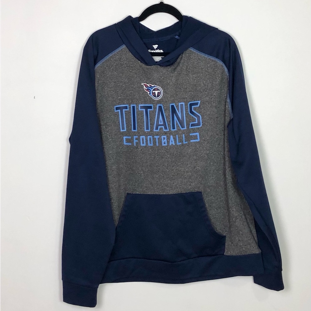 Tennessee Titans Fanatics 2XL Hoodie Sweatshirt Mens  Blue Gray